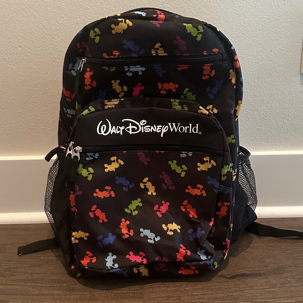 NWT Walt Disney World parks Mickey black backpack